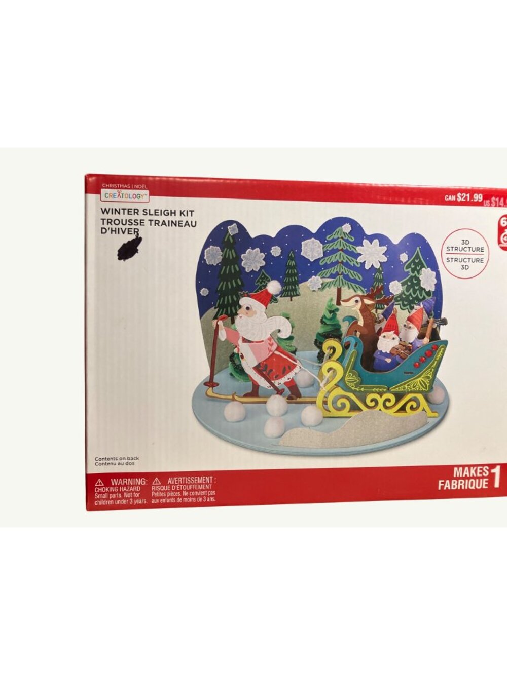 Creatology Winter Sleigh Kit 3D Structure 6+ Years